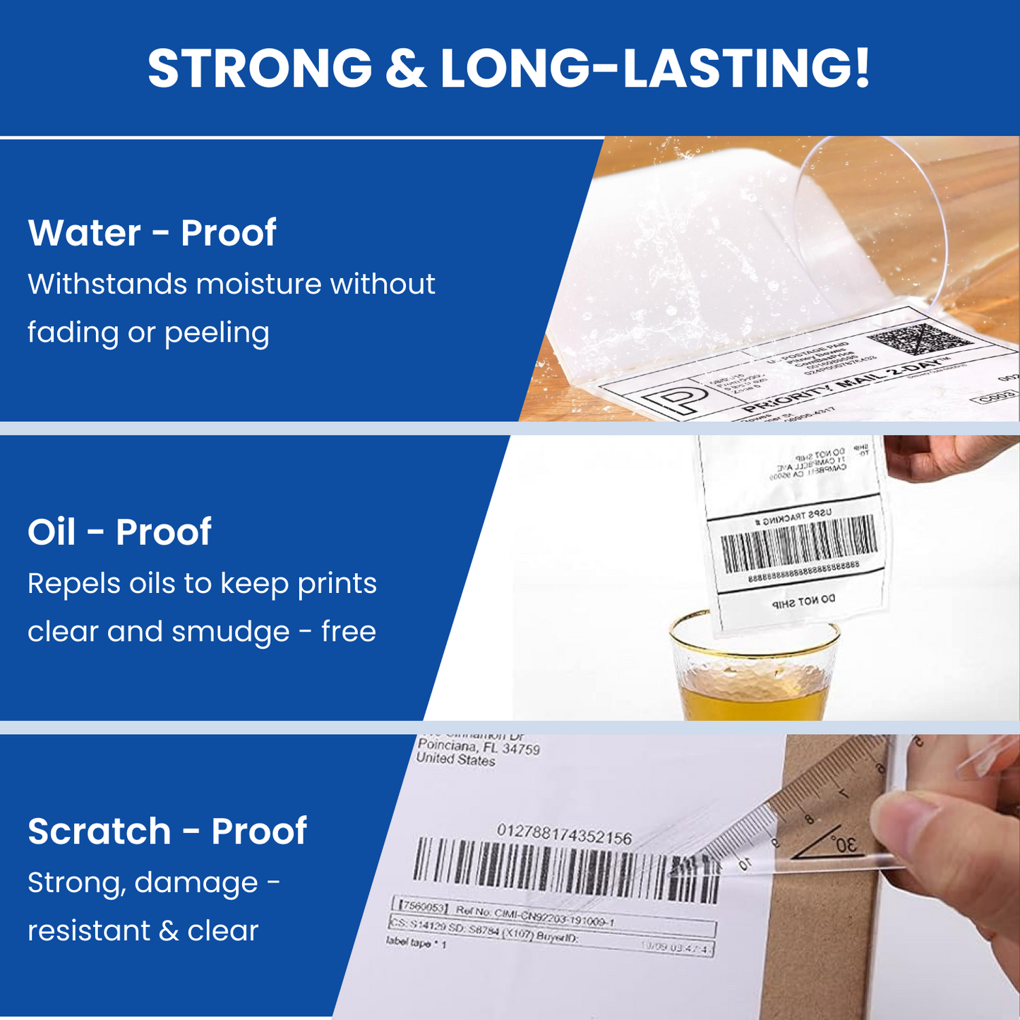 400 Label of 1 Roll of 4x6 (100x150 mm) Direct Thermal Label Stack Address, Shipping, Ecommerce, Labels