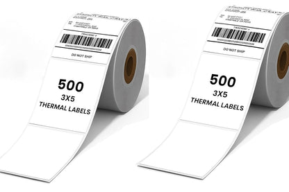 1 Roll of 500 Label 3"x5" (75 x 125 mm) Direct Thermal Label Stack Address, Shipping, Ecommerce, Labels