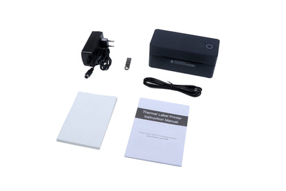 BEEKAY® USB + Bluetooth Thermal Label Printer 4×6,3x5,2x1,4x4 Adjustable Size 203 DPI,Compatible with Windows, Mac, Android for Shipping Barcode Label Ecommerce 1 Yr Warranty